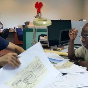 Architects Smith and Rolle at Work, Nassau March 24th 15